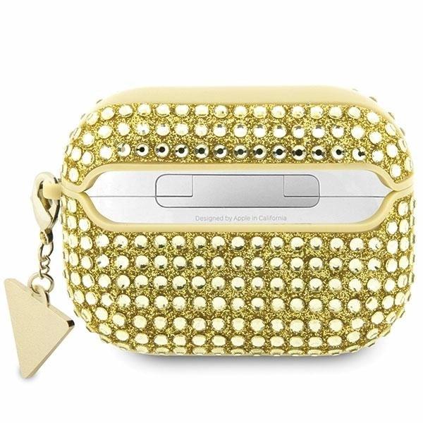 Etui Guess Rhinestone Triangle Charm Guap2Hdgtpd Na Airpods Pro 2 - Złote