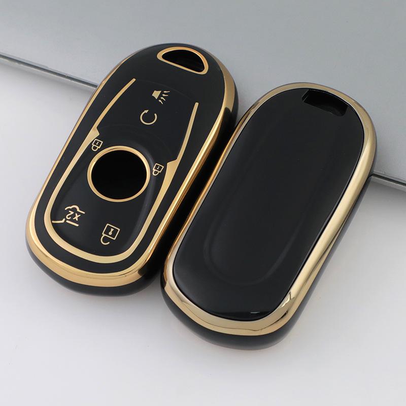Чехол для ключа Buick Envision для Encore GX, Regal, LaCrosse, GL68 - Декоративный чехол-сумка для автомобиля с пряжкой
