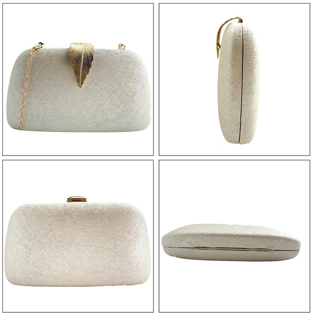 Женская свадебная сумка Art Hertz, Вечерняя сумка, Клатч для повседневного использования и особых случаев (белый) - Маленький размер не подходит для подарочных конвертов.