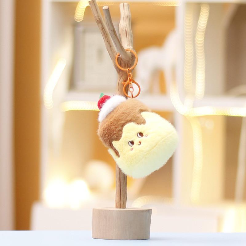 Chicken Burger Fries Leg Cake Keychain Backpack Pendant Decorated Doll Plush