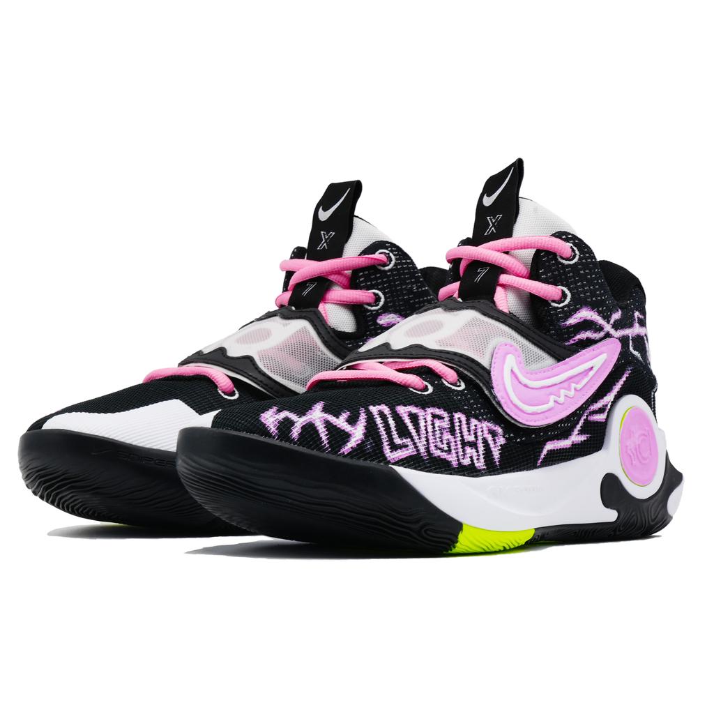 Nike KD Trey 5 X Амортизация Нескользящая Износостойкая Низкие Баскетбольные Кроссовки Мужские Черно-Розовые DJ7554-007(Команда241-)