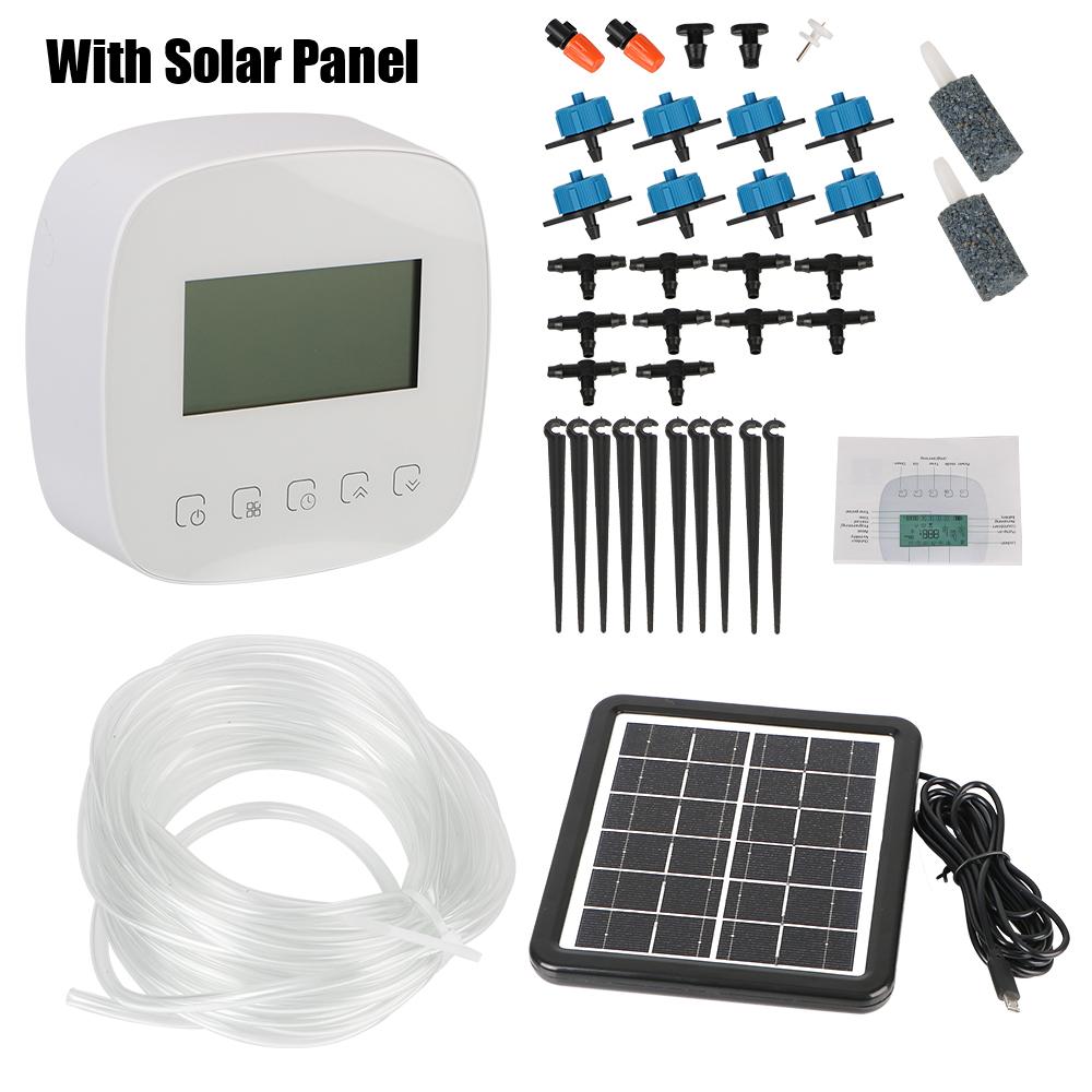 Intelligent Automatic Water Timer Micro-drip Irrigation Controller with Solar Panel WiFi Tuya Digital Watering Irrigation Timer