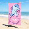 Custom Name Kawaii Friends Stylish Digital Printing Beach Towel Quick‑Drying Absorbent Blanket for Beach Pool Gym Travel