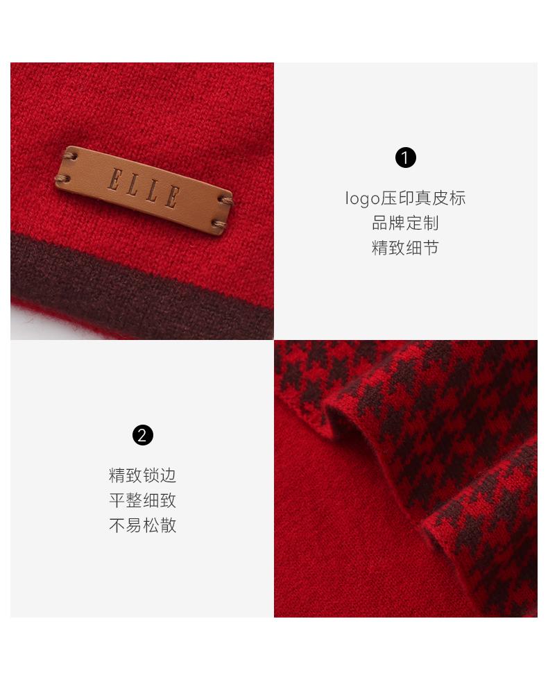 ELLE 100% Wool Scarf for Women