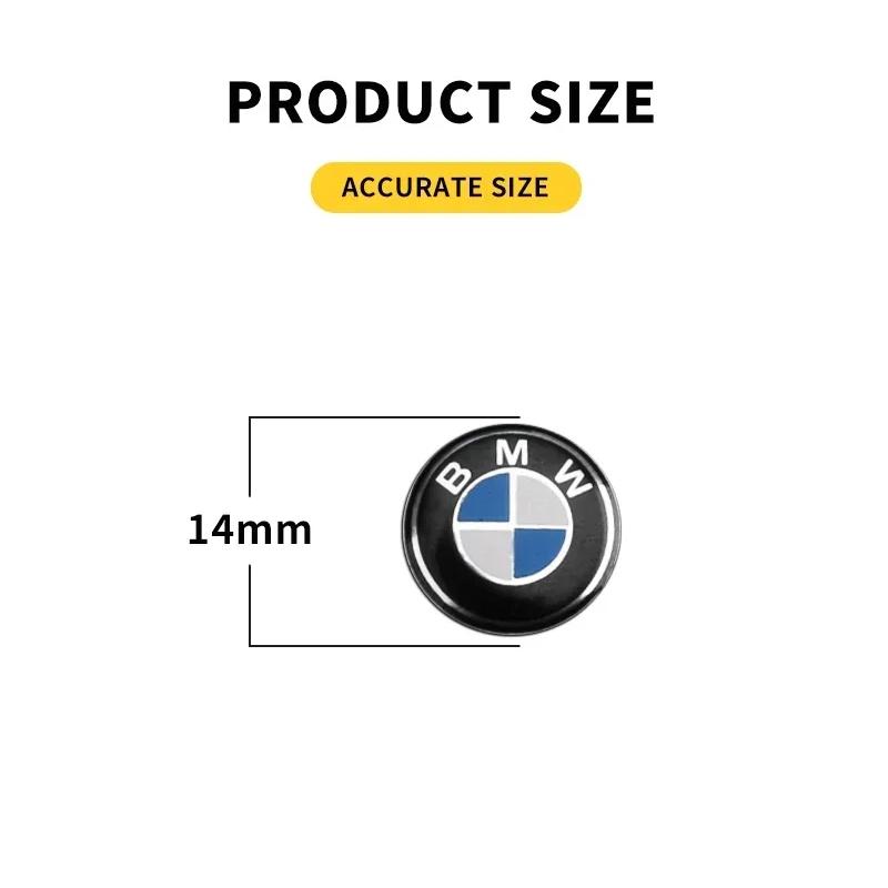 2/5/10Pcs 11/14mm Car Key Sticker Logo 3D Metal Emblem Car Accessories for BMW E46 E90 E60 F10 F30 F20 E39 E36 E70 F25 F15 E53 E92 E87 G30