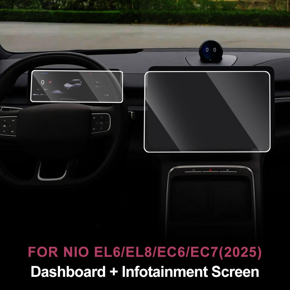 Car Tempered Glass Protective Film For NIOEL6 EL8 EC6 EC7 2025 Auto GPS Navigation Screen Protector Display Interior Accessories