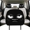 Чехлы на подголовники для автомобилей 2 шт. Забавные Хэллоуинские чехлы на подголовники с большими глазами Сезонный декор для осенних праздников Поездки Путешествия