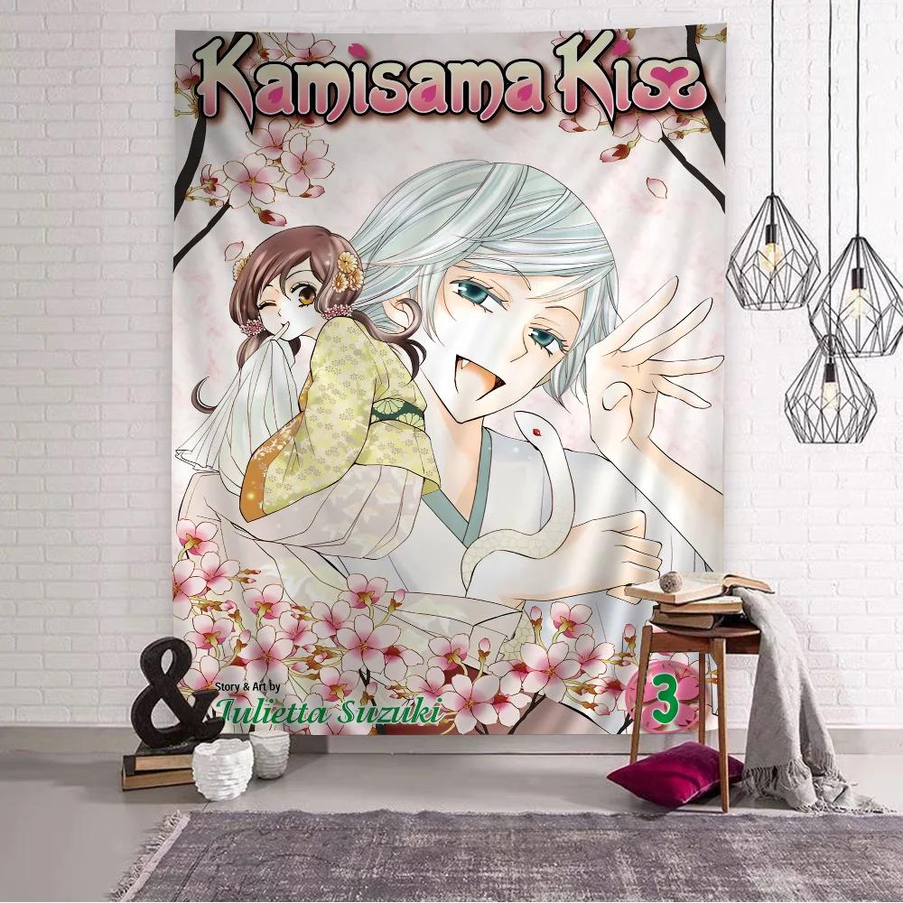 VIKAMA Kamisama Kiss Гобелен Ретро Дизайн Манга Журнала Идеально для Девичьего Декора Оформления Стены Спальни и Фото Фонов