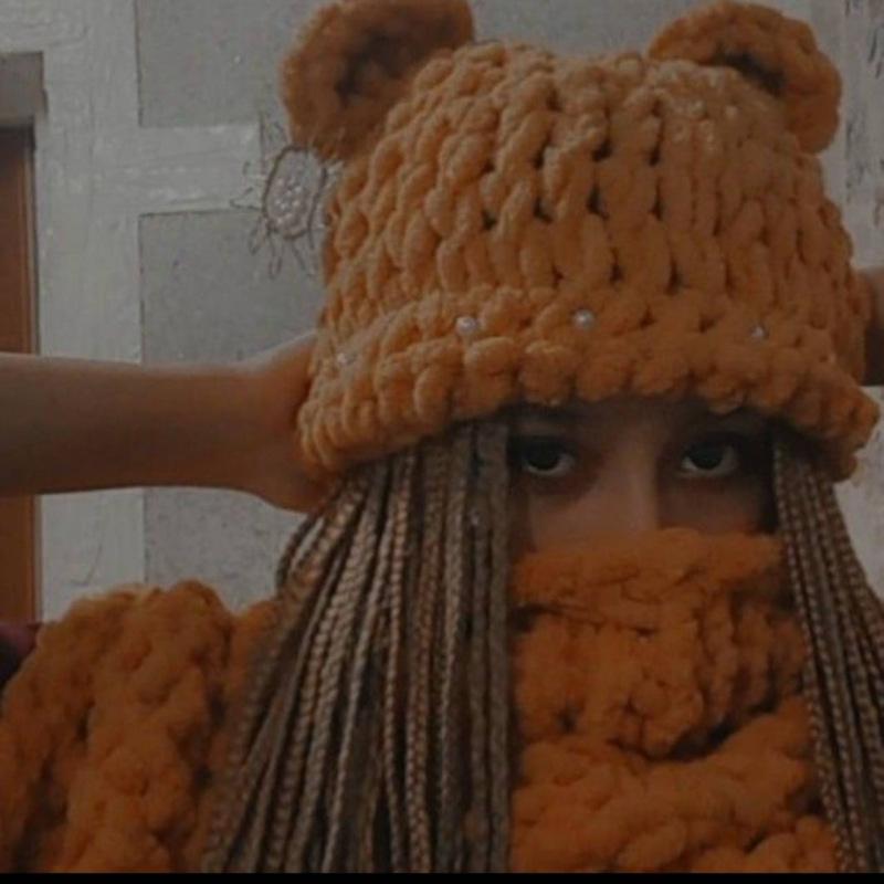 Весенняя новинка, чистая шерстяная шапка ручной вязки с узором Gossip, допаминовая шапка для взрослых