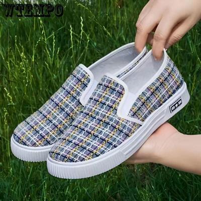 Холщовая обувь, женские весенне-осенние модели, нескользящая дышащая повседневная женская тканевая обувь