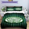Celtic Football Club Crest Printed Pattern Duvet Cover Set – includes 1 duvet cover and 2 matching pillowcases Bedroom decor Christmas gifts