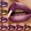 18-Shade Sparkling Glitter Lip Gloss Waterproof Long-Lasting Matte Finish In Berry Purple Red & Green Shades Lip Stain Lip Makeup Gift