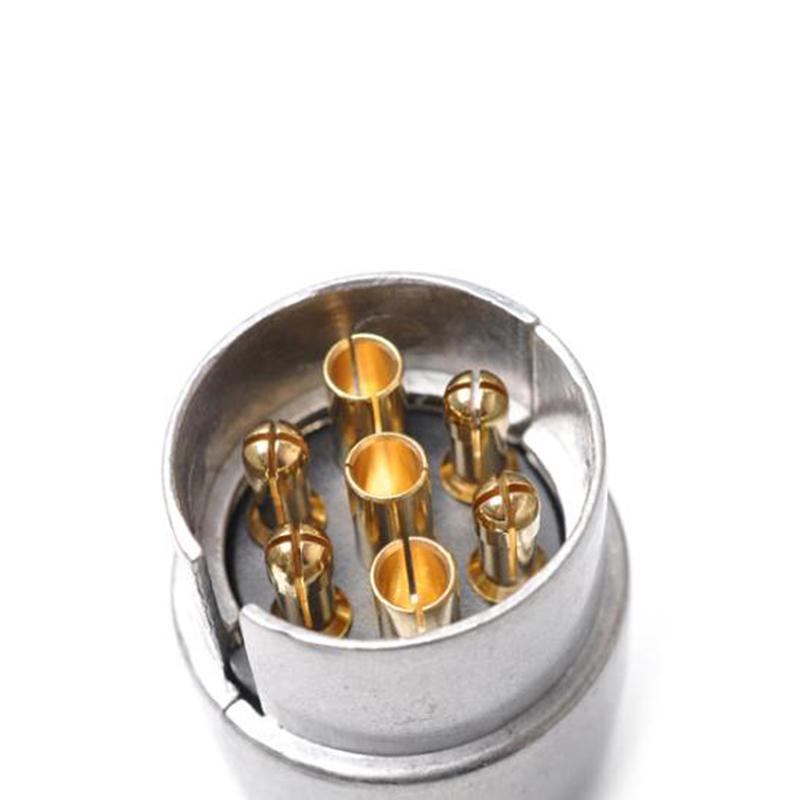 7-контактный металлический разъем для прицепа, фаркоп, гнездо для буксировочных фонарей, автомобиль, фургон, караван 12 В Apm