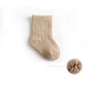 1 Pair Warm Newborn Baby Sock for Boy Girl Chic Simplicity Solid Color Kids Sock Spring Autumn Thicken Furry Cotton Baby Sock