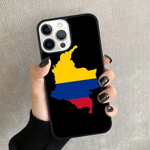 Colombia Flag Phone Case For iPhone 17 Air 16 15 14 plus 11 12 13 Pro max Soft Bumper Shell Cover coque