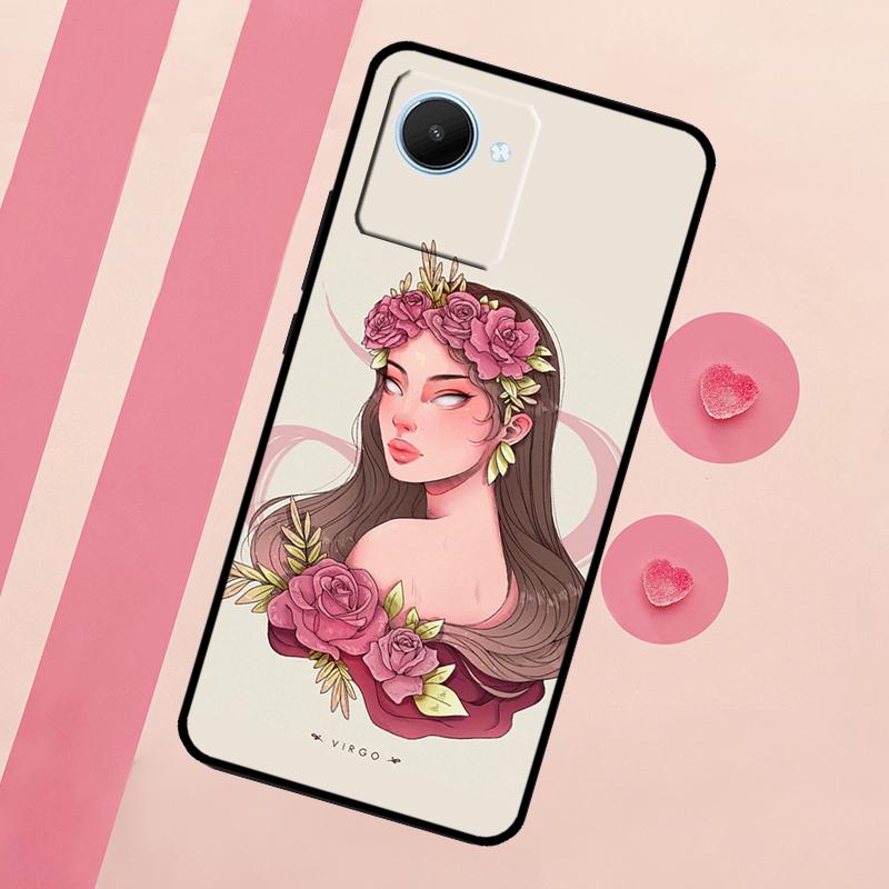 Чехол для Realme 15 Pro 10 11 12 13 14 Pro Plus GT7 C67 C65 C63 C61 C55 C53 C51 C35 C71 C75 Девушка-Гороскоп Скорпион Телец Дева