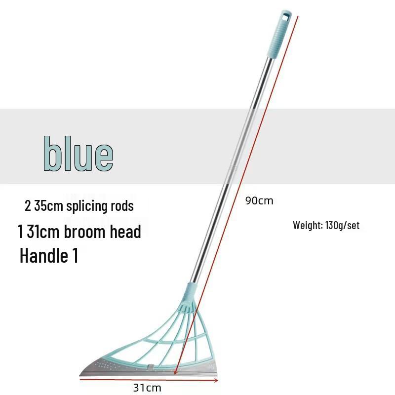 Черная волшебная метла: Скребок двойного назначения для сметания волос и воды с антипригарным покрытием с совком