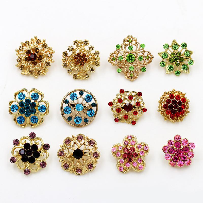 Hot Selling Brooch Set for Bride's Wedding Bouquet Holding DIY Anti-Exposure Fixings