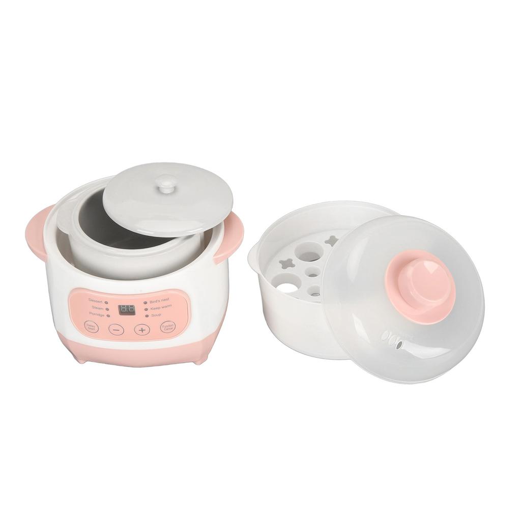 1 л электрическая кастрюля для тушения, умная керамическая кастрюля для супа, предупреждающая сухое пригорание, для домашней кухни, электрическая мультиварка