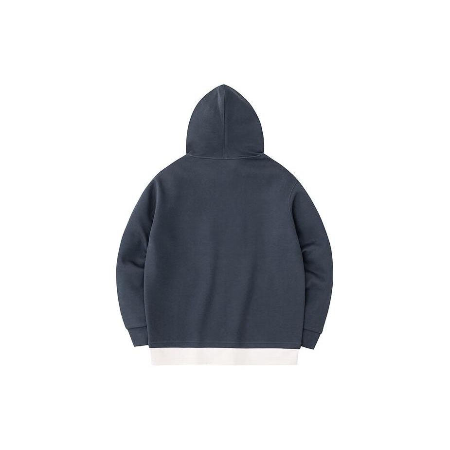 Anta Basketball Series Lettered Hooded Sweatshirt Men Sweatshirt Crab-Gray 152411761-2