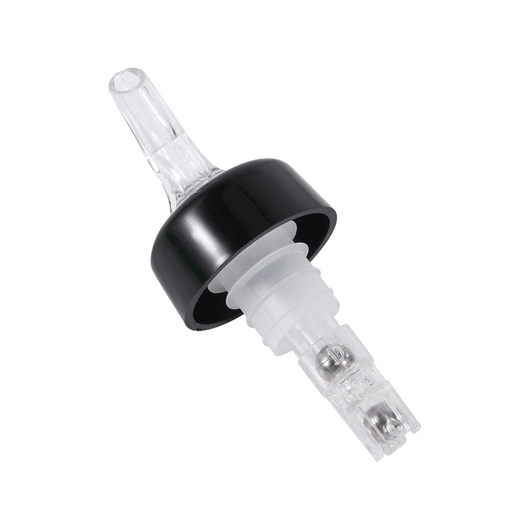 Plastic Measured Liquor Spirit Pourer Free Flow Wine Bottle Pour Spout Stopper Transparent