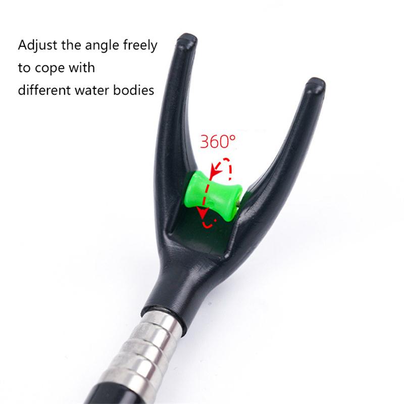1.7M/2.1M/2.4M New Stainless Steel Thickened Telescopic Fishing Rod Bracket Fishing Rod Dual Purpose Bracket Fishing Rod Holder