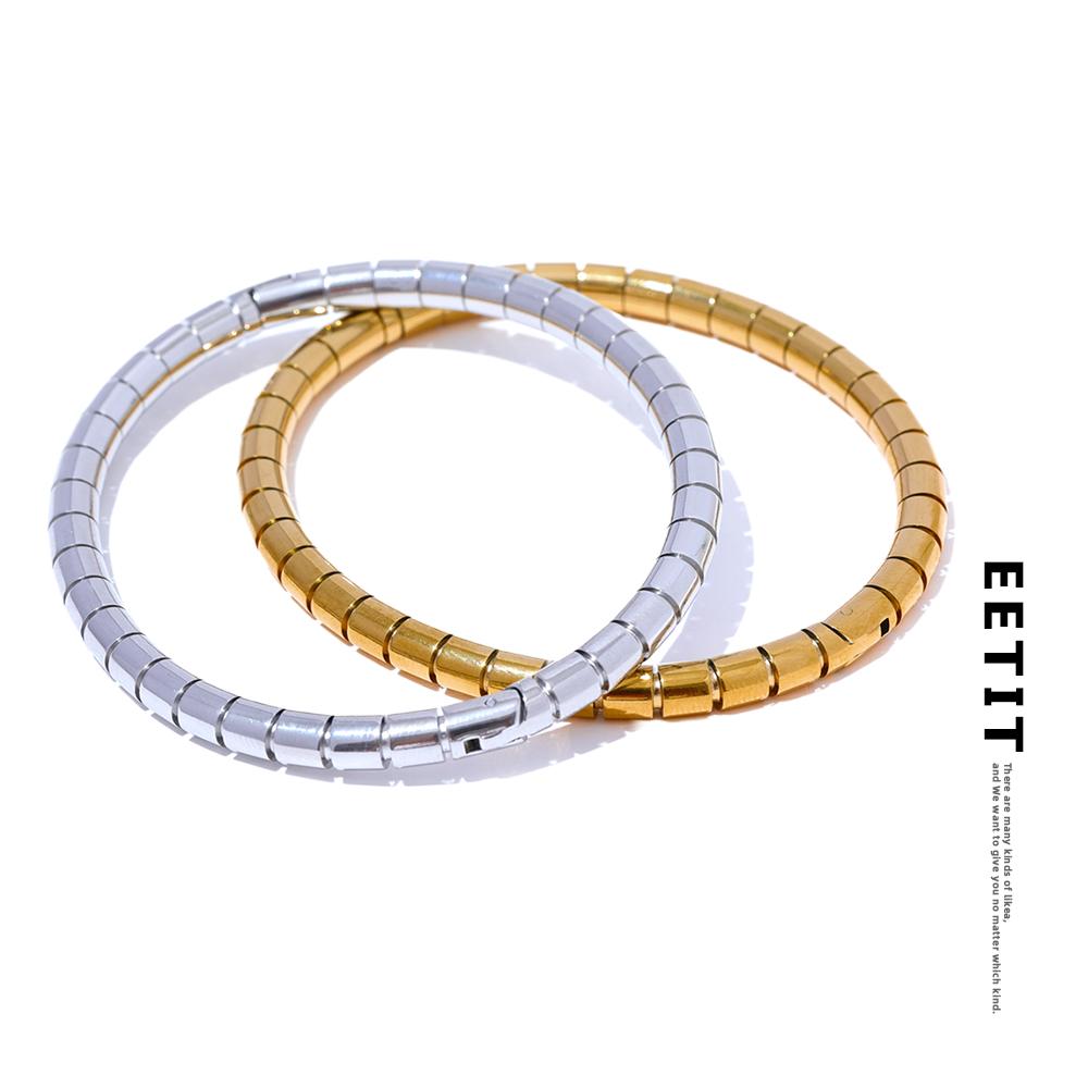 Eetit 57 мм из нержавеющей стали 316l, браслет высокого качества, золотой, серебряный, металлический, устойчивый к ржавчине, модные украшения на запястье, бижутерия