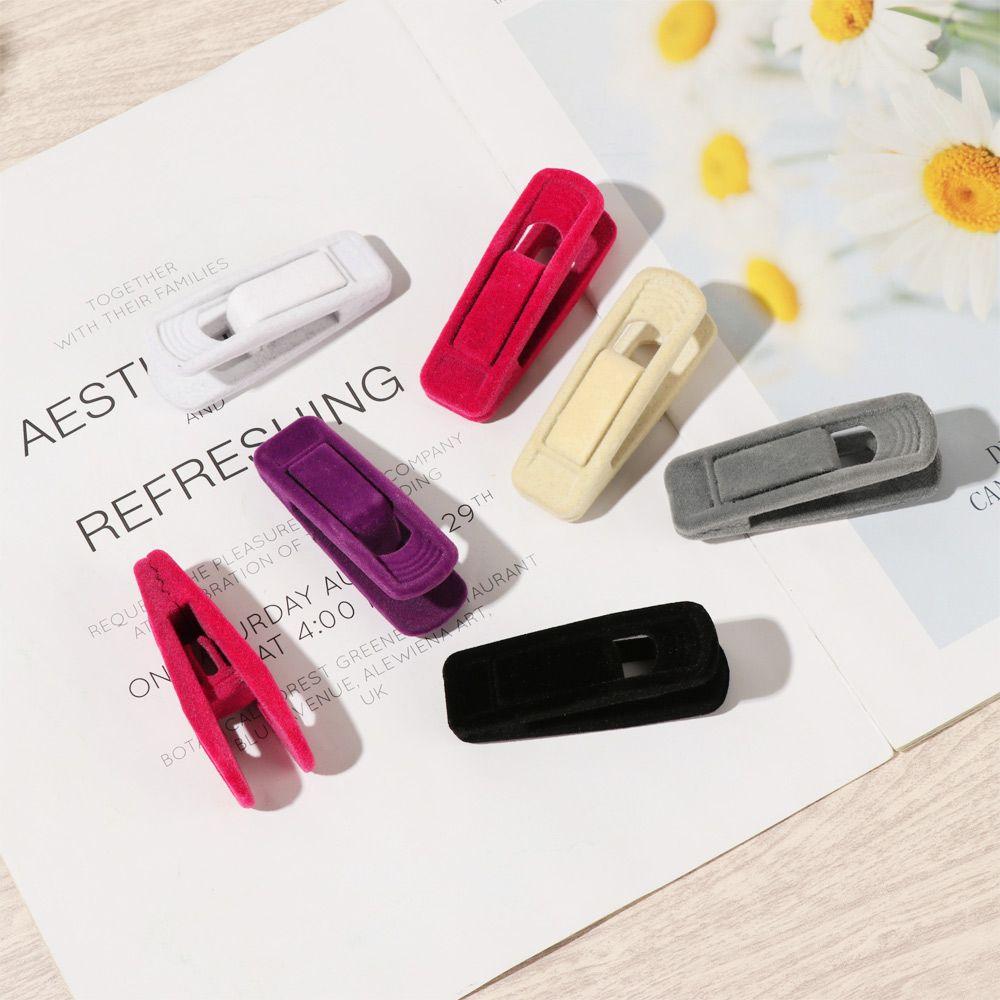 10pcs Storage Bathroom Household Non-slip Coat Holder Hanging Hooks Velvet Hangers Clips Dress Rack