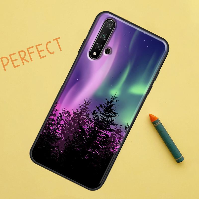 Northern Lights Case For Huawei Nova 9 10 SE 11i 8i 7i 3i Nova 5T Y60 Y61 Y70 Y90 P20 P30 P40 Lite P60 Pro