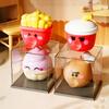 Silicone Pop Bubble Squeeze French Fries Hamburger Quick Rebound Stress-relieving Relaxation Relieve Anxiety Spit Bubbles