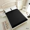 Mattress Cover Fitted Sheet With Elastic Band Bed Sheets Bedding Linens Queen King Size Bedsheet 90/150/160X200CM Black Goose