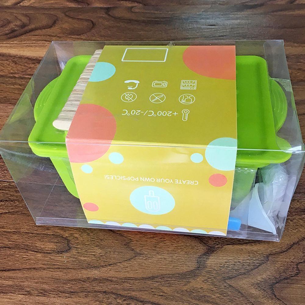 Popsicles Molds Set 12 Cavity Homemade Maker Ice Pop Mold Silicone Freezer Molds with 50 Popsicle Sticks 50 Popsicle Bags 50 Ties Funnel and Brush