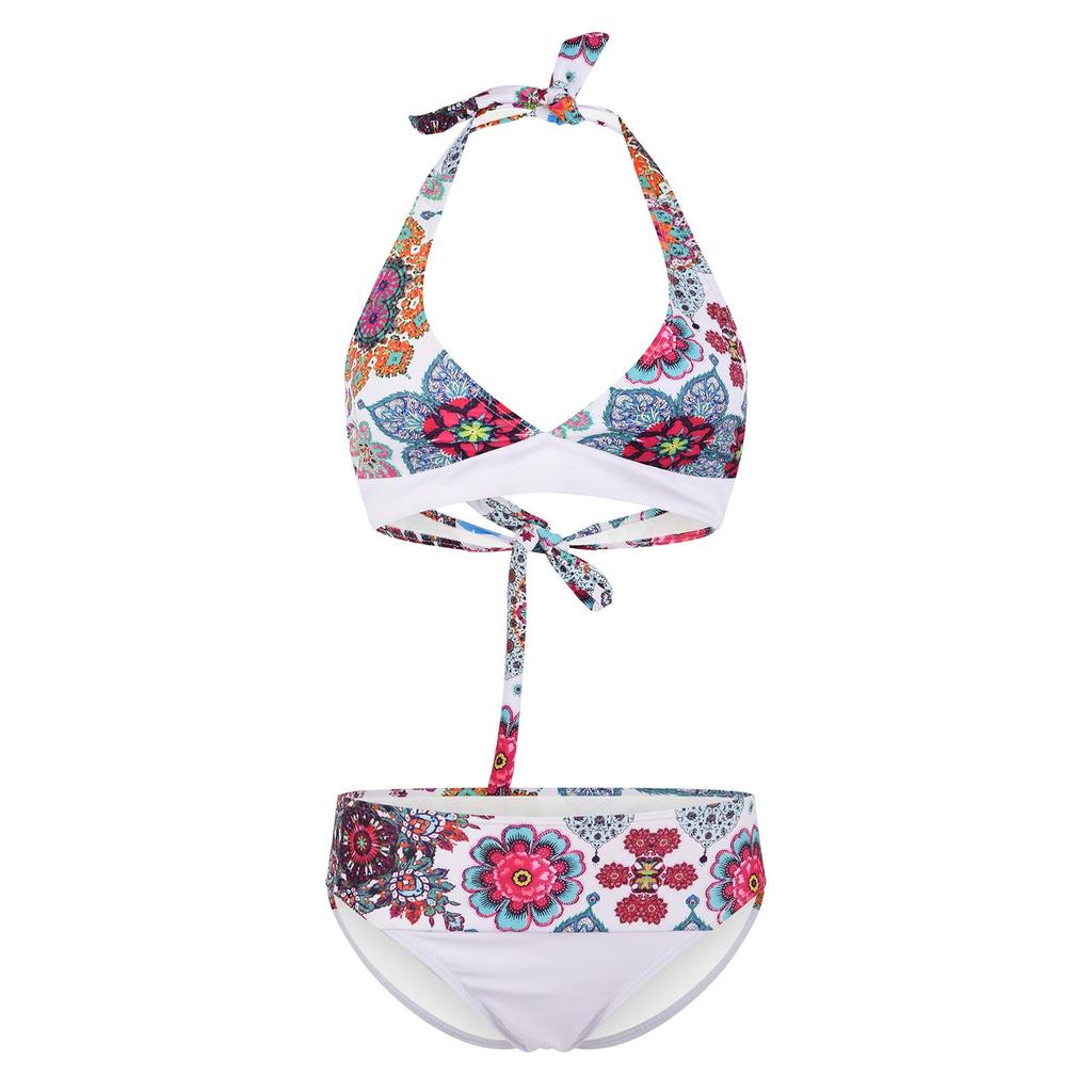 2022 European & American High-Waisted Tie-Up Cutout Backless Bikini