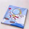 Cartoon Astronaut Bed Sheet Set for Kids Boys Soft Skin-friendly Cotton Bedding Set 3Pcs Rocket Spaceship Bed Sheets Pillowcases