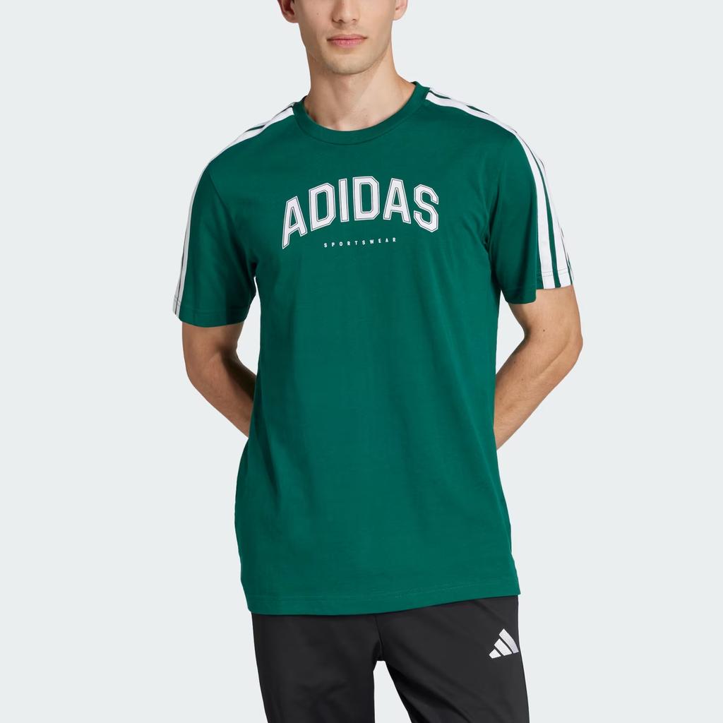 Adidas Sportswear Codes Collegiate Fashion Round Neck Pullover Short Sleeve T-Shirt Men T-Shirts JJ3869