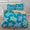 Animals Cartoon Owl Bedding Set Butterfly Elephant 3D Print Turtle Duvet Cover King For Child Adults Microfiber Comforter Cover