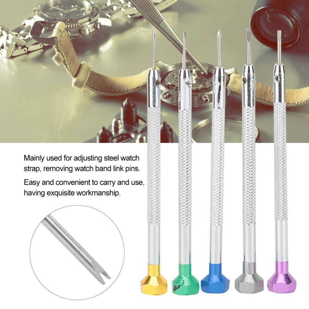5Pcs 0.8/1.0/1.2/1.4/1.6mm Watch Repair Screwdriver  Small precision equipment fixing