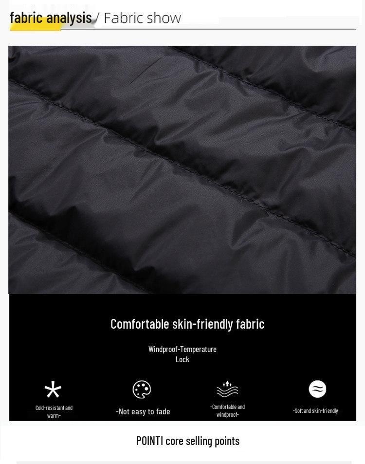 Мужская легкая пуховая куртка Woodpecker, зимняя, 2026, с воротником-стойкой, повседневная, теплая