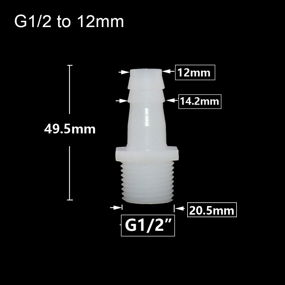 1/10 шт. фитинги для труб, разъем для шланга, система капельного орошения, резьба 1/2 дюйма, муфта для зазубренной трубы