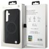 Bmw Bmhms24S23Rtpk S24 S921 Czarny/Black Hardcase Signature Leather Half Textured & Circle Magsafe