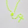 Luminous Catholic Christ Jesus Cross Plastic Rosary Crucifix Necklace Religious Church Decoration Wall Crosses Souvenirs Gifts