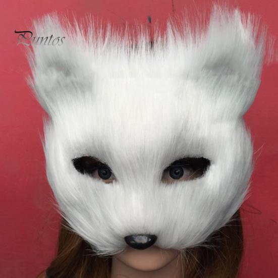 Маска с длинношерстной лисой, изысканная загадочная маска для мужчин и женщин, маска с лисой, костюм для вечеринок, карнавал, маска на Хэллоуин