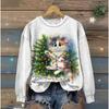 Christmas Day Cute Cat Printed Clothing 3d Animals Print Harajuku Hoodie Autumn/Winter Round Neck Sweater 2024 Longsleeves Tops