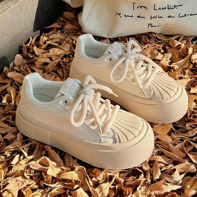 Женские парусиновые туфли на платформе высокой ценности, с носком-ракушкой, износостойкие, повседневные спортивные туфли, кеды