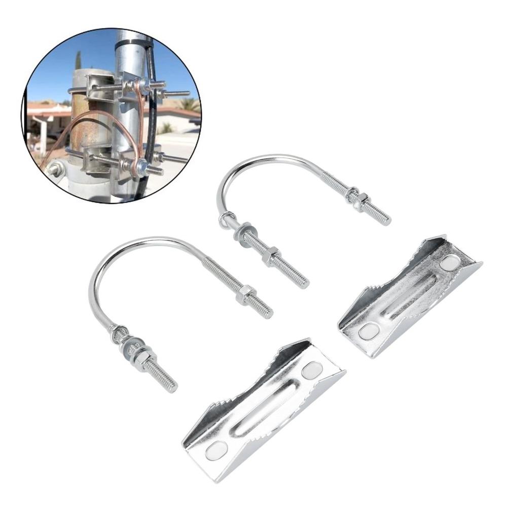 Easy Installation U Bolts Heavy Mast to Mast Mount Bracket Antenna Mast Clamp Kit  Network Bridge