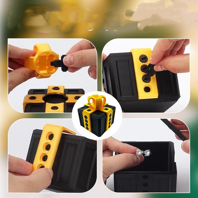 Удивительная креативная рождественская подарочная коробка-сюрприз на день рождения, коробка с винтом, пустая коробка-розыгрыш, шуточный подарок для друзей, абстрактная игрушка.