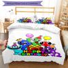 3pcs Garten of Banban Bedding Set Duvet Cover Closure Includes 1 Duvet Cover & 2 Pillowcases, Soft and Comfortable for All Seasons.