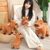 Cute 25- CM Plush Cow Companion Doll Simulation Cartoon Buffalo Plush Toy Super Soft Solid Color Stuffed Cattle Pillow Desk