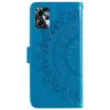 Leather Phone Case for Motorola Moto G13 4G/G23 4G,Imprinted Mandala Flower Pattern Wallet Stand Phone Cover with Strap