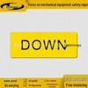Down Button Safety Warning Sticker for Electrical Equipment Control Switch